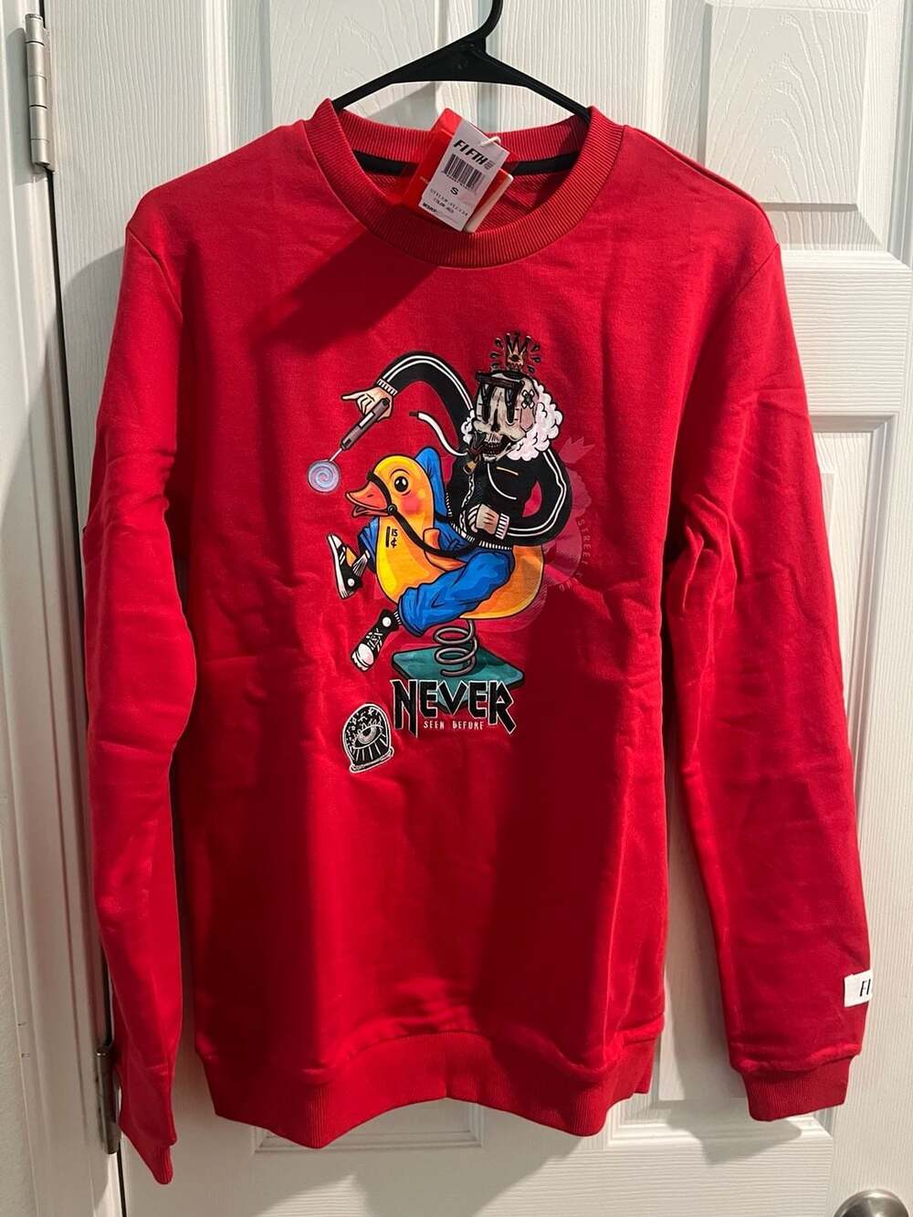 ( Multiple sizes)Fifth Loop Graphic Print Sweatshirt Red Size S,M,L,XL 50$ each